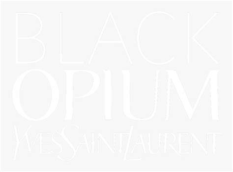 Yves Saint Laurent Black Opium Logo , Png Download - Opium Yves Saint ...