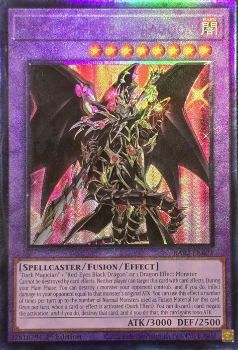 Red-Eyes Dark Dragoon [Misprint] RA02-EN021 Prices | YuGiOh 25th Anniversary Rarity Collection ...