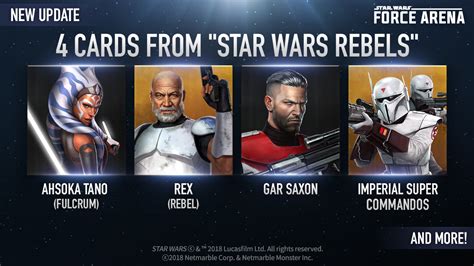 Today's Star Wars: Force Arena update introduces Clone Wars characters ...