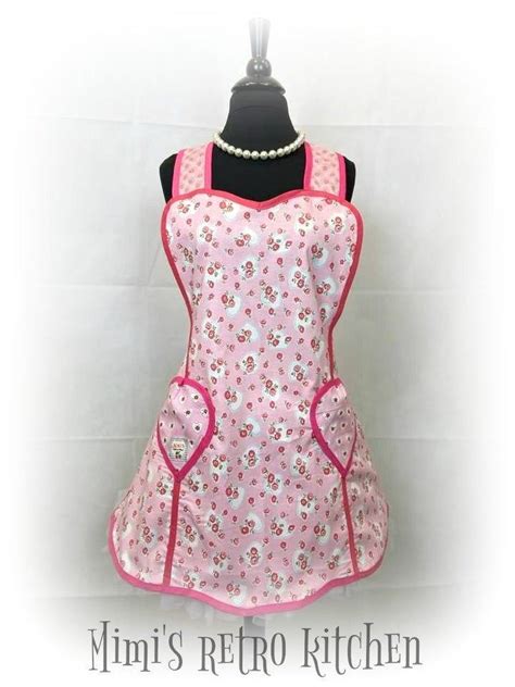 Retro 1940s Retro Housewife Apron Retro Housewife Womens Aprons