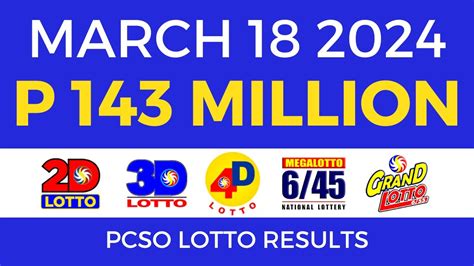 Lotto Result March 18 2024 9pm PCSO YouTube