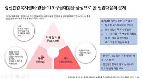 정신응급의료기관·경찰·119 협력체계 구축 필요