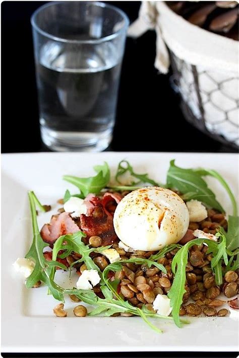 Salade De Lentilles Ti Des L Oeuf Mollet Chefnini Recette