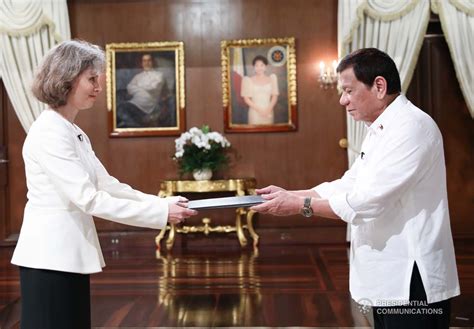 President Rodrigo Roa Duterte Receives The Credentials Of Ambassador