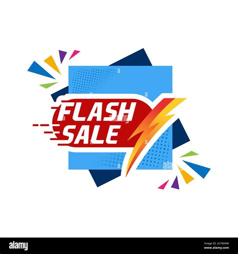 Flash Sale Logo Sale Offers Label Vector Flash Sale Discount Vector