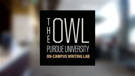 Quick Introduction To The Purdue Owl Youtube