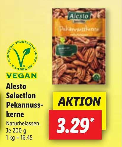 Alesto Selection Pekannuss Kerne Angebot Bei Lidl Prospekte De