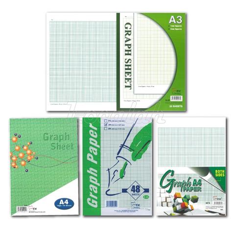 Graph Paper Graph Book A4 Chart And Graph Buku Graf Kertas Graf