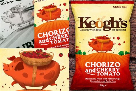 Keoghs Crisps On Behance Crisp Potato Crisps Packaging Design