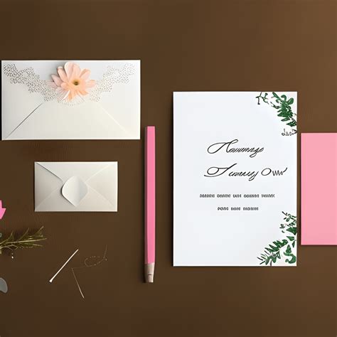 Wedding Invitation and Thank You Card Mockup · Creative Fabrica