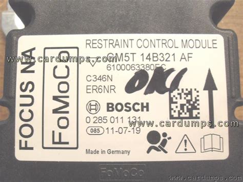 Ford Focus Airbag Cm T B Af Bosch