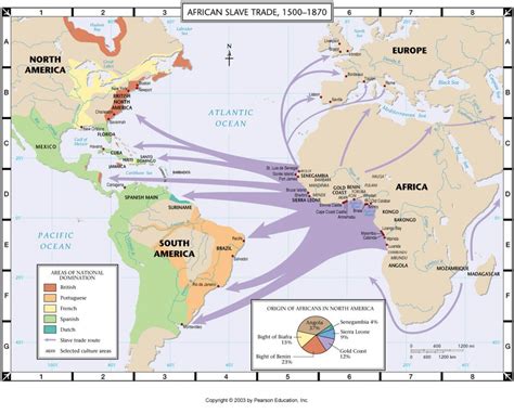 Maps Africa And The Trans Atlantic Slave Trade Triangular Trade Map