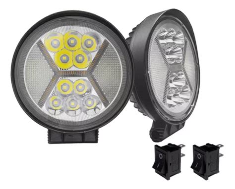 I O L Faro Led Redondo Pulgadas Led Blanco Ambar