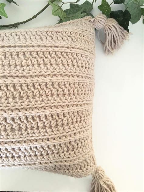 Easy Crochet Ribbed Pillow Free Pattern Stitchberry Crochet