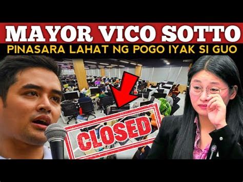 BREAKING NEWS MAYOR VICO SOTTO PINASARA ANG MGA POGO IYAK SI ALICE GUO