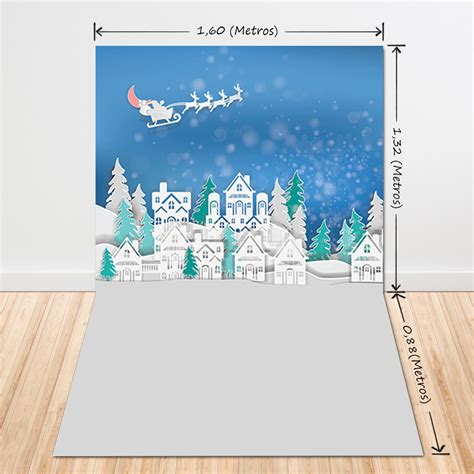 Fundo Fotogr Fico Newborn Natal Neve X Pn Elo