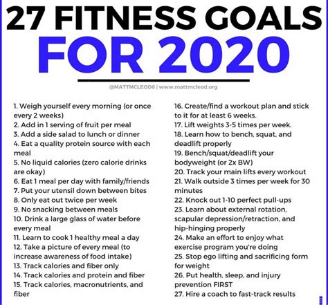 27 Fitness Goals for 2024