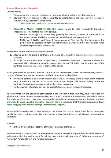 Contracts Complete Study Notes Laws1075 Contracts Unsw Thinkswap