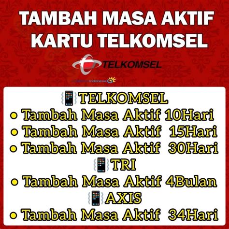 Jual TAMBAH MASA AKTIF KARTU TELKOMSEL SIMPATI AS LOOP 10hari 15hari