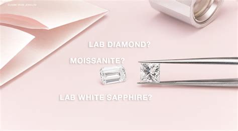 What To Choose Lab White Sapphire Vs Moissanite Vs Lab Diamond Jamie Park Jewelry