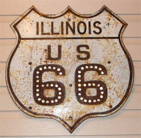 8 Vintage Route 66 Signs