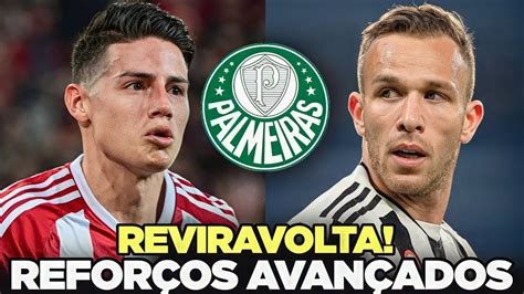 REVIRAVOLTA PALMEIRAS NEGOCIA CONTRATAÇÃO DE JAMES RODRIGUEZ ARTHUR