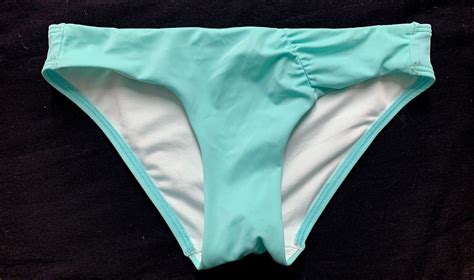 Victoria S Secret New Seafoam Green Ruched Bikini Bottom Nwot Extra