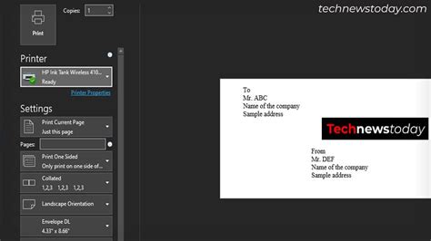 How To Print Envelopes On Hp Printer