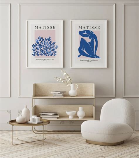 Matisse Blue Nude Set Of 2 Henri Matisse Blue Pink Gallery Set Of 2