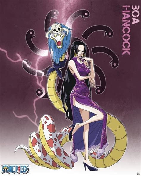 Poster Affiche One Piece Grand Corsaire Shichibukai Boa Hancock Иллюстрации Рисунки Аниме