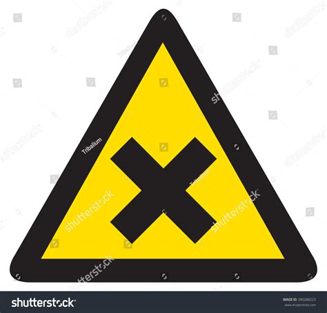 Warning X Sign Stock Vector Royalty Free 390288223 Shutterstock