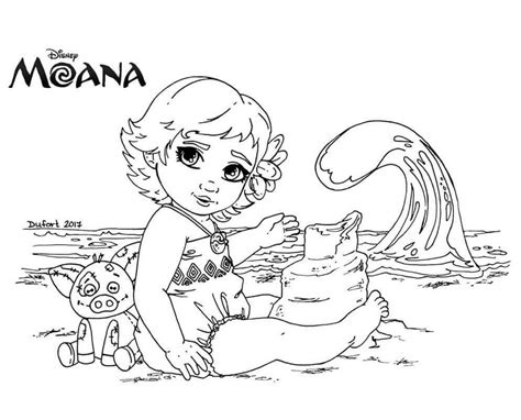 Baby Moana Coloring Page Moana Coloring Moana Coloring Pages Disney