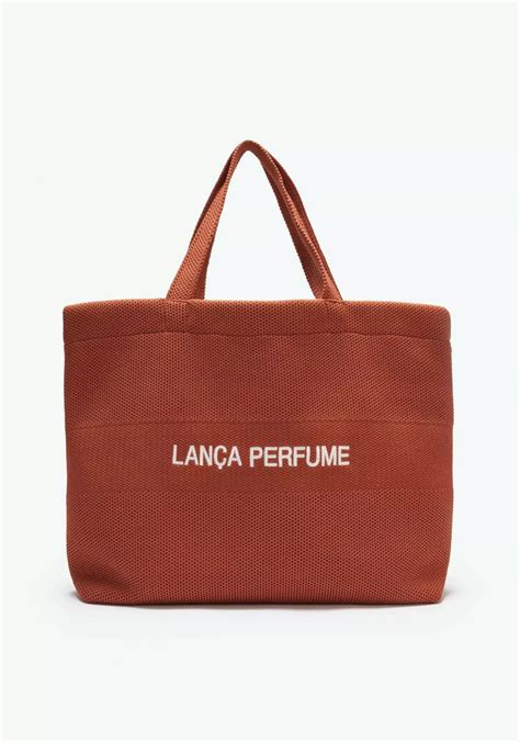 Bolsa Lan A Perfume De Praia Shopping Bag Knit Marrom Caramelo