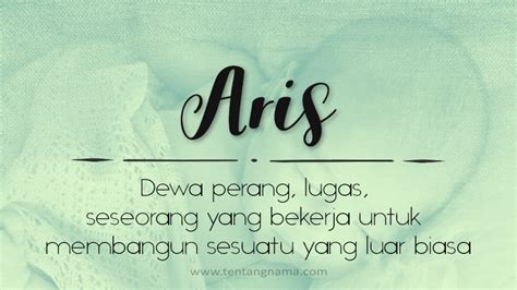arti nama aris tentangnama