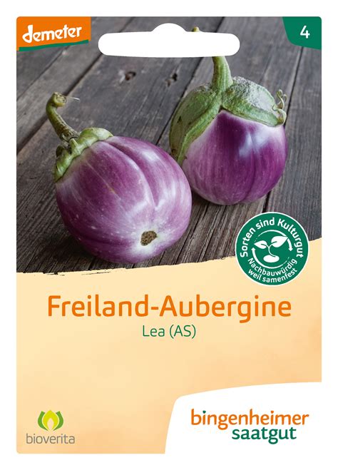 Aubergine Lea Bio Auberginensamen Von Bingenheimer Saatgut