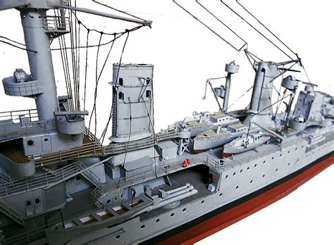 Model Ship Kit Paper Model Warships Papercraft 3d Ship Paper Model Plans Assembly Instructions ...