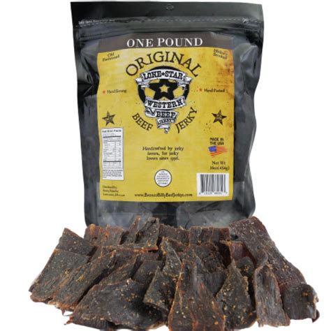 Lone Star Original Beef Jerky 1 Lb Resealable Bag Classic