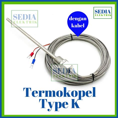 Jual Thermocouple Termokopel Type K Drat In In Dengan Kabel