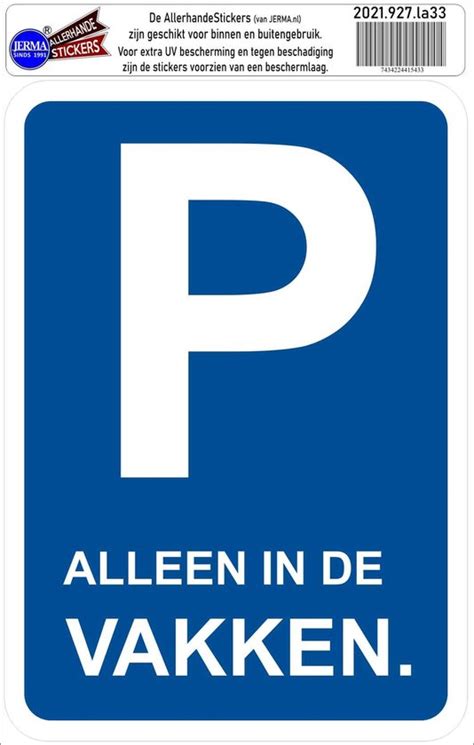 Parkeren Alleen In De Vakken Verkeersbord Sticker Bol Hot Sex Picture