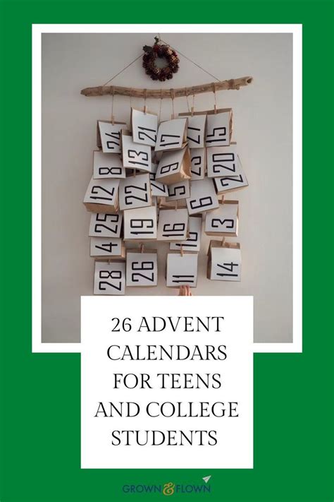 Countdown To Christmas Advent Calendars For Teens And College Students