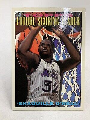 1994 Topps Shaquille O Neal 386 Future Scoring Leader Basketball Card