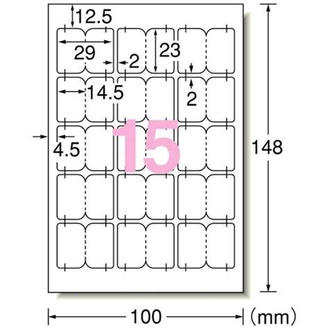 エーワン 手書きもプリントもできるラベル「インデックス」はがきサイズ・中15面・10枚 26205 4906186262057コジマ