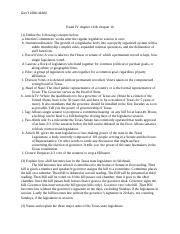 Govt 4 Docx Gov T 2306 41302 Exam IV Chapter 14 Chapter 16 1 Define