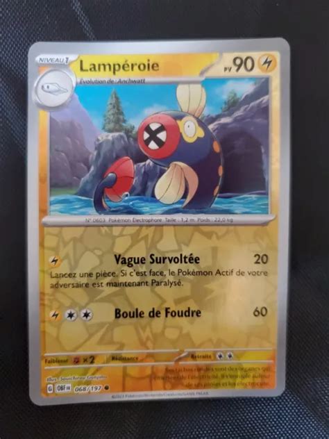 CARTE POKEMON LAMPEROIE 068 197 REVERSE EV3 Ecarlate Et Violet OBF FR