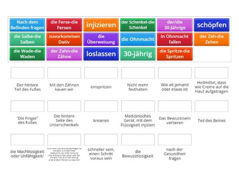 Wortschatz Match Up