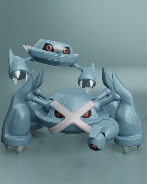 Archivo STL Pokemon Beldum Metang Y Metagross Modelo Imprimible En