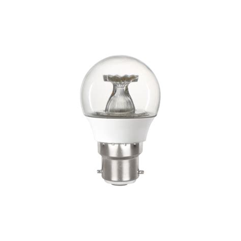 Integral Golf Ball Bulb B22 250lm 2 9w 2700k Non Dimm 220 Beam Clear