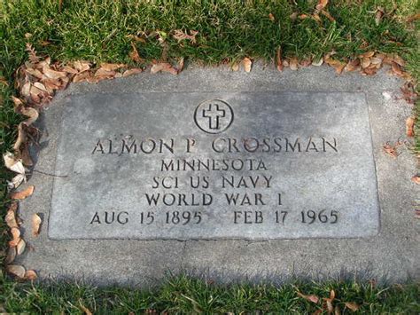 Almon P Crossman 1895 1965 Find A Grave Memorial