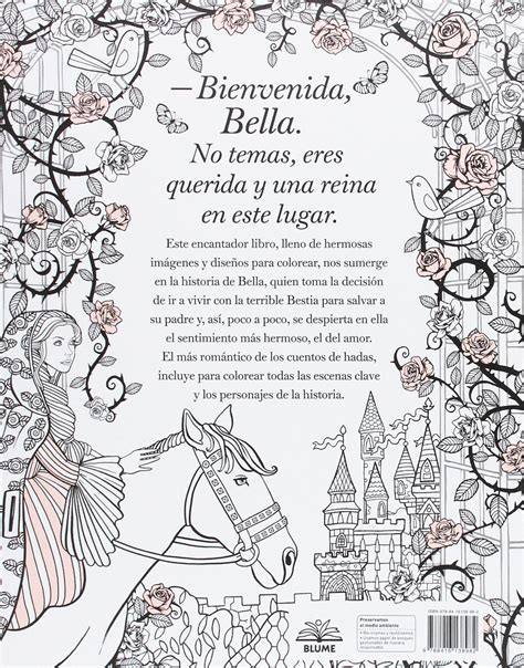 Galer A Anciano Tinci N La Bella Y La Bestia Libro Para Colorear Hueso