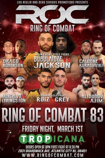 Ring Of Combat 83 Mma Event Tapology